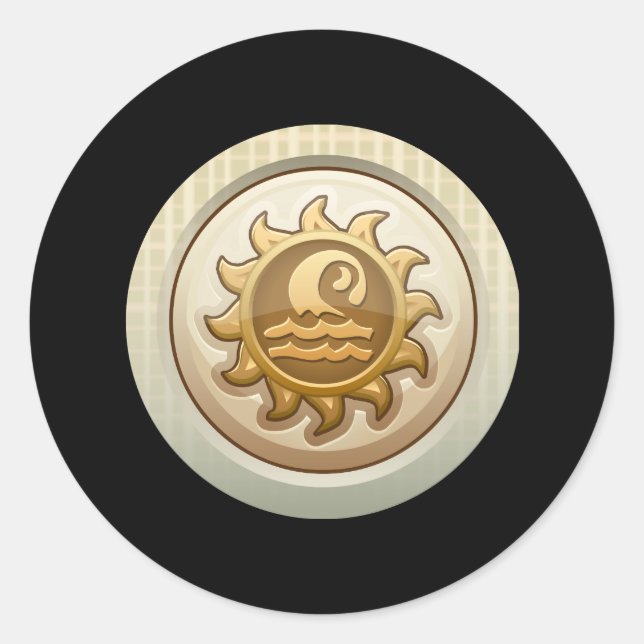 Glitch: achievement first grendaline emblem classic round sticker (Front)