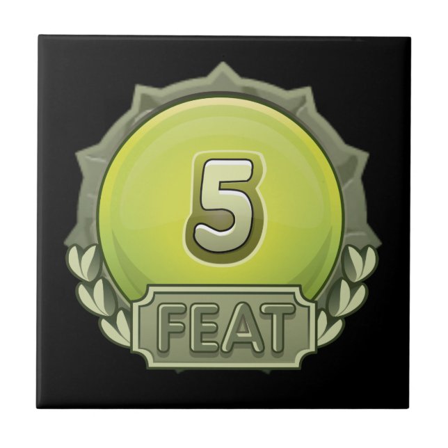 Glitch: achievement five feat under tile (Front)