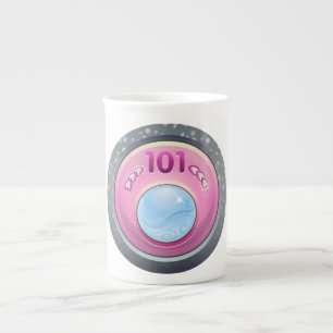 Glitch: achievement harmony hound bone china mug