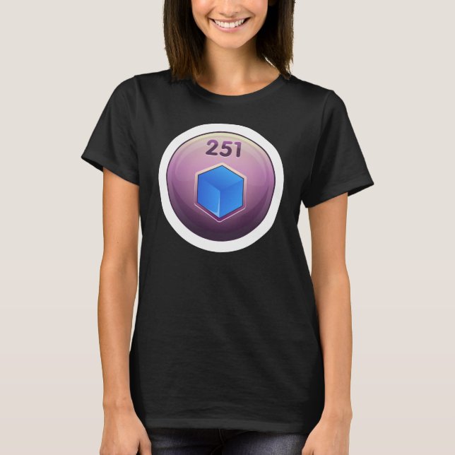 Glitch Achievement minor refiner blue class T-Shirt (Front)