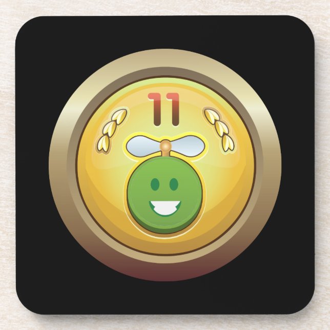 Glitch Achievement numismatizer gryphon class Coaster (Front)
