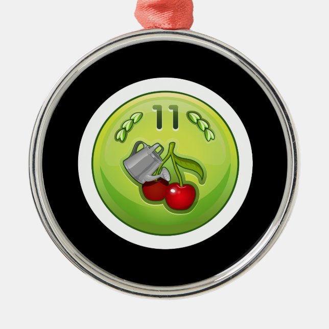 Glitch Achievement ok soaker Metal Tree Decoration (Front)