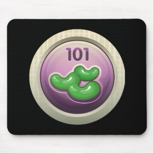 Glitch Achievement participant award bean divisio Mouse Mat
