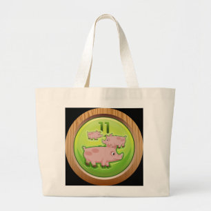 Glitch Achievement porker porter ii Large Tote Bag