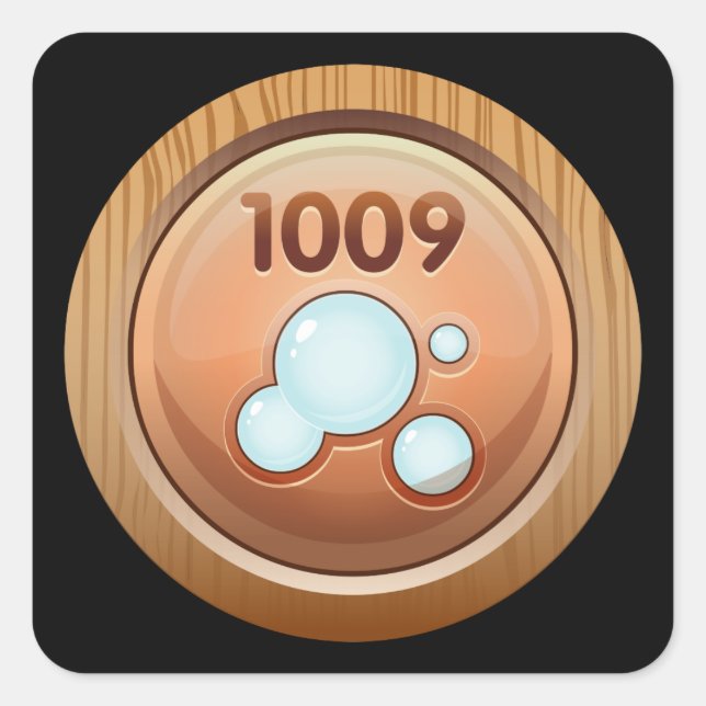 Glitch Achievement secondbest bubble farmer Square Sticker (Front)