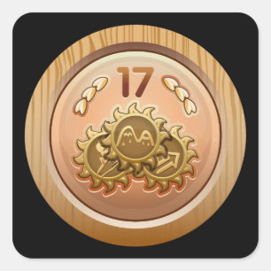 Glitch Achievement significant insignia collector Square Sticker
