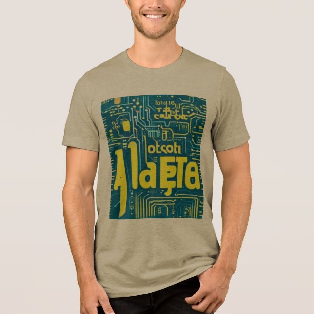 Glitch Alphabet Tri-Blend Shirt (Front)