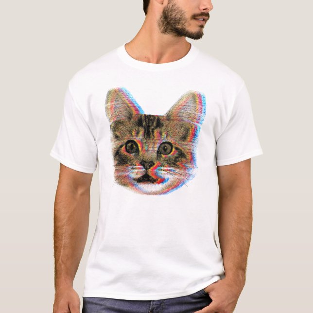 Glitch cat v2 T-Shirt (Front)