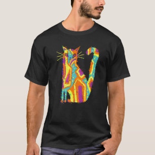 Glitch Cute Cat T-Shirt