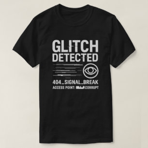 GLITCH DETECTED - Analog Horror Broadcast Error T-Shirt