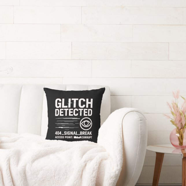 GLITCH DETECTED - Corrupted Signal Transmission Cushion (Couch)