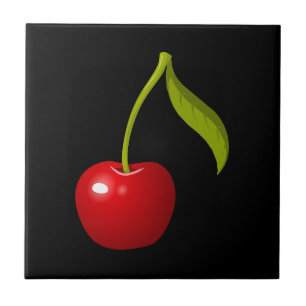 Glitch Food cherry Tile