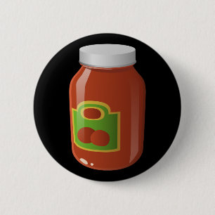 Glitch Food creamy catsup 6 Cm Round Badge