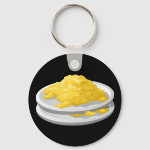 Glitch Food eggy scramble Key Ring