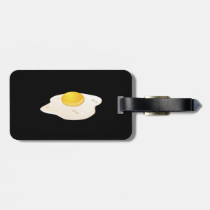 Glitch Food fried egg Luggage Tag
