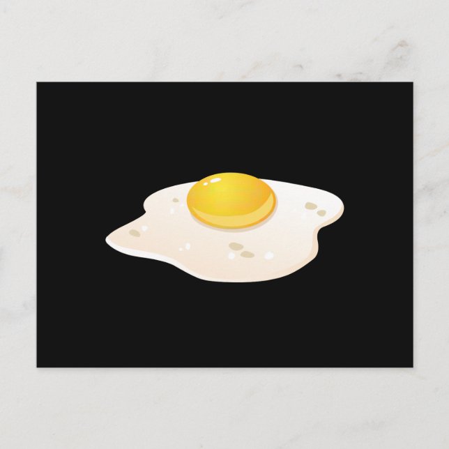 Glitch Food fried egg Postcard (Front)