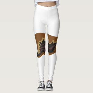 Glitch Food goat ear fried Leggings