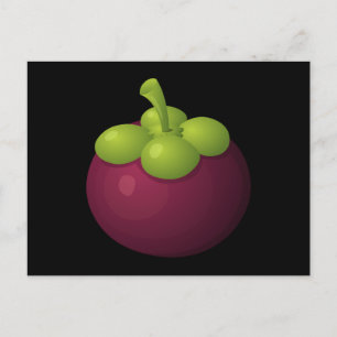 Glitch Food mangosteen Postcard