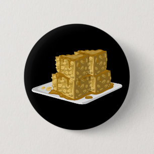 Glitch Food oaty cake 6 Cm Round Badge