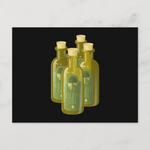 Glitch Food olive oil Postcard