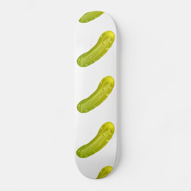 Glitch Food pickle Skateboard (Front)