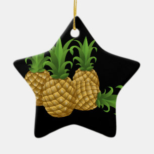 Glitch Food pineapple Ceramic Tree Decoration