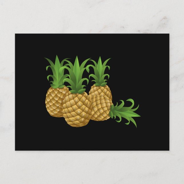 Glitch Food pineapple Postcard (Front)