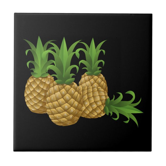 Glitch Food pineapple Tile (Front)
