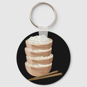 Glitch Food proper rice Key Ring