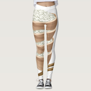 Glitch Food proper rice Leggings