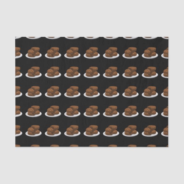 Glitch Food simple bbq Tissue Paper (Front)