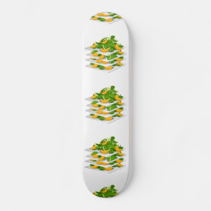 Glitch Food spinach salad Skateboard