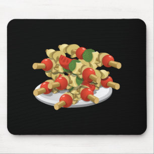 Glitch Food super veggie kebabs Mouse Mat