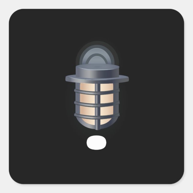 Glitch furniture aluminium wall lamp square sticker (Front)