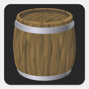 Glitch Furniture bag cabinet barrel Square Sticker