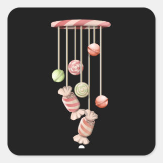 Glitch furniture ceilingdeco hanging candy square sticker