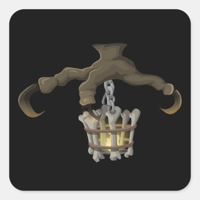 Glitch furniture ceilinglamp hell ceiling lamp square sticker (Front)