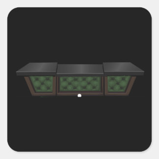 Glitch furniture counter billard green quilted cou square sticker