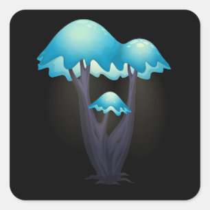 Glitch furniture floorlamp azure uralia tree lamp square sticker