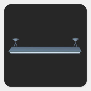 Glitch furniture lamp fluorescent ceiling lamp square sticker