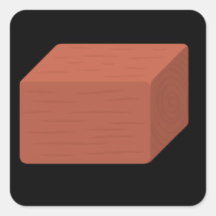 Glitch furniture roomdeco test red blocko piece square sticker