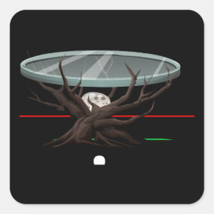 Glitch furniture sidetable rook sidetable square sticker