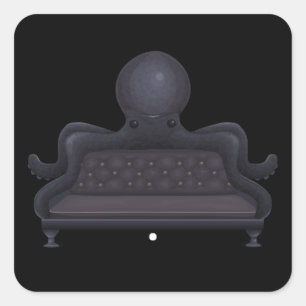 Glitch furniture sofa octopus sofa square sticker