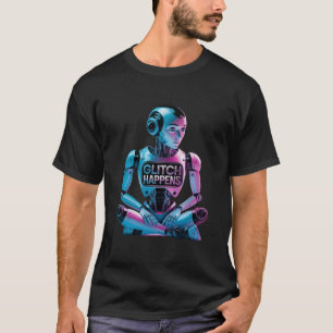 ❤️GLITCH HAPPENS! Funny Ai Chatbot Companion Memes T-Shirt