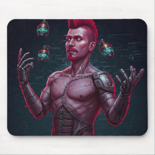 Glitch Juggler Mouse Mat