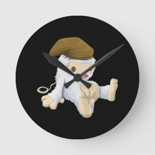 Glitch: limited edition imitation grichmas yeti round clock