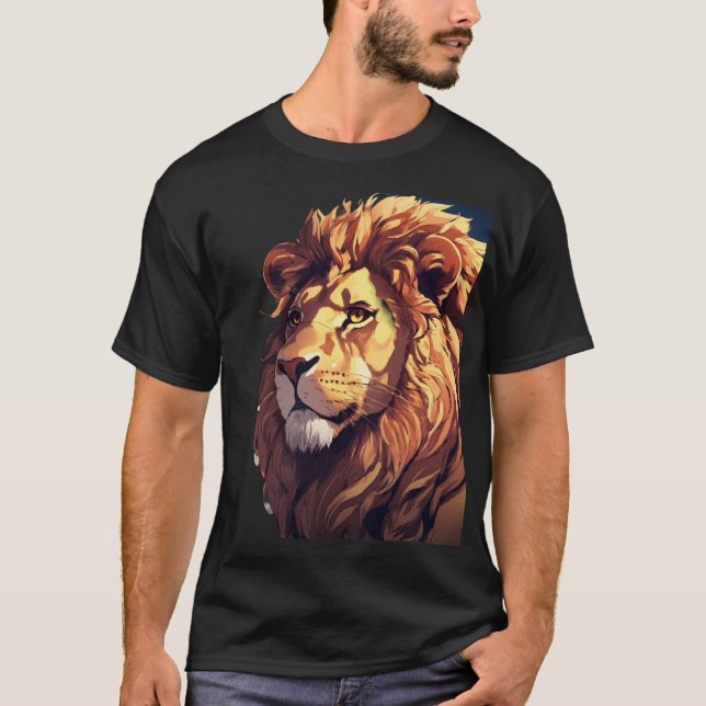 Glitch Lion T-Shirt (Front)