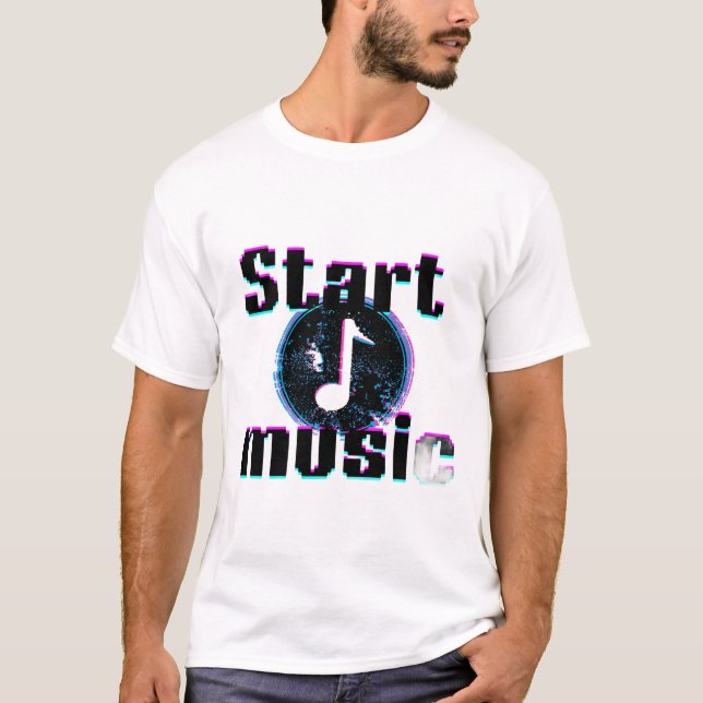 Glitch Music T-shirt (Front)