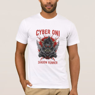 Glitch Neon City Overload Japanese Cyberpunk T-Shirt
