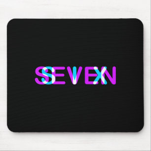 Glitch Optical Illusion Six Seven 6 7 Meme Gen Alp Mouse Mat